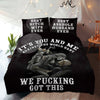Special Sale: Skull Couple Bedding Set 4 (Duvet Cover and Pillowcases) - designfullprint