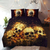 Skull Art 3D Bedding Set 04 (Duvet Cover and Pillowcases) - designfullprint