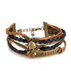 Vintage Skull Wings Multilayer Dream Leather Bracelet