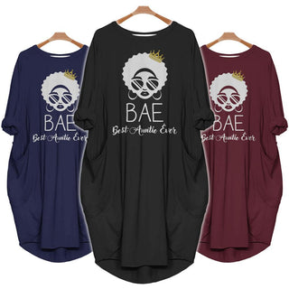 Black Pride Black And Boujee Dress - BAE Best Auntie Ever for Women Africa Pride Batwing Pocket Dress Black And Proud 365
