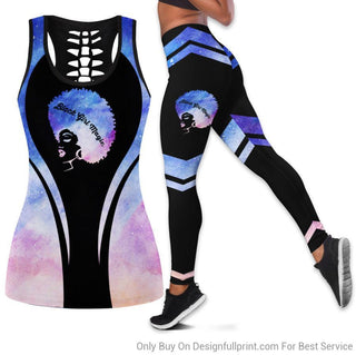 Black Pride Black Girl Magic Tank Top And Leggings Set
