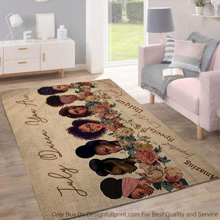 Black Pride July Birthday Black Beautiful Rug Black And Proud 365
