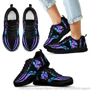 Gift For Dragon Lover Hologram Dragon Shoes