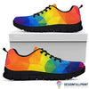 Gifts For Nurses Colorful Nurse Running Black Sole Sneaker HH
