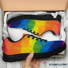 Gifts For Nurses Colorful Nurse Running Black Sole Sneaker HH