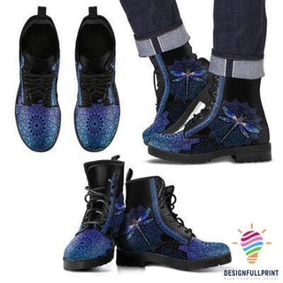 Gift For Dragonfly Lover Dragonfly Leather Boots NHD