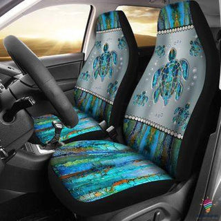 Gift For Turtle Lover Ocean Turtle Car Seat Cover NH