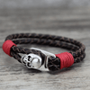 Skull Leather Bracelet - designfullprint