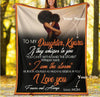 Black Pride Gift For Mom Black American Family Black Mom and Daughter Personalized Sherpa Blanket Mother Day Gift