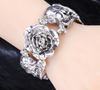 Flowers and Skulls Design Bracelet