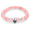 Natural Stone Beads Skull Bracelet