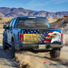 Patriotic Eagle Truck American Truck Tailgate Decal Sticker Wrap CM