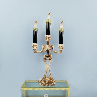 Resin LED Candle Holder For Home Halloween Party - designfullprint