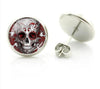 Rock Punk Skull Heart Stud Earrings