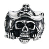 Punk Pirate Skull Stainless Steel Ring