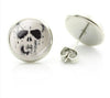 Rock Punk Skull Heart Stud Earrings