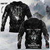 Gift For Wolf Lover Personalized Wolf Im Not The Hero You Wanted Im The Monster You Needed All Over Printed Clothes Long Sleeve Shirt T shirt Shorts Men Tank Top HG