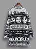 Skull Knitting Tunic Cardigans - designfullprint