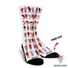 Custom Personalized Deaf Awareness Sign Language Crew Socks HG