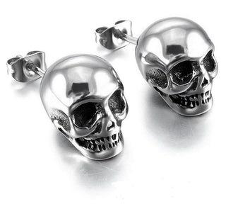 Punk Hip-Hop Stud Skull Earrings