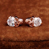 Cute Heart Eyes Skull Stud Earrings