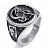 Grim Reaper Skull Stainless Steel Biker Ring