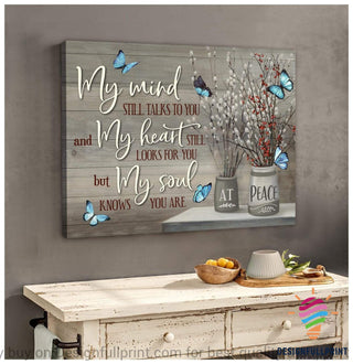 Gift For Butterfly Lover My Mind Butterfly Wall Art Canvas