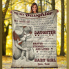 Gift For Dad Dad To Daughter Blanket To My Daughter Blanket Gift Sherpa Blanket HH