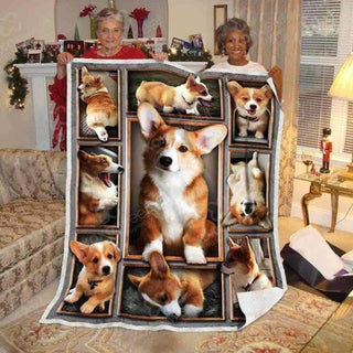 Corgi Lovers Dog Lover Dogs Mom Dog Dad Blanket HG