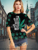 Gift For Hippie Pot Leaf Im Blunt Crushed Velvet T-shirt