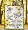 Gift For Elephant Lover Personalized Elephant Family Blanket Sherpa Premium Blanket