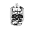 Sad Skull Temple Stitch Adjustable Ring