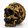 Halloween Golden Resin Skull  Ornaments