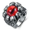 Gothic Biker Punk Stainless Steel Skull Ring