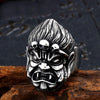 Stainless steel Orient Skull Ring