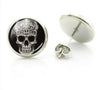 Rock Punk Skull Heart Stud Earrings