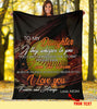Gift For Mom Softball Mom To Daughter Deer Mom Love Daughter Custom Blanket HG