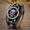 Skull Leather Military Watch - designfullprint
