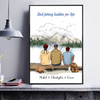 Fishing Gifts Fishing Family Ready to Hang Canvas