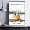 Fishing Gifts Fishing Family Ready to Hang Canvas
