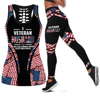 Gift For Veteran Lover Veteran Husband Tank Top And Leggings Set