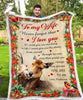 Fleece Blanket DEER To my Wife How special you are to me
