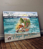 I Hope You Dance Beach Theme Inspiring Words Decoration Horizontal Wall Art Canvas PA