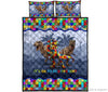 Autism Dinosaurs It Is Ok To Be Different Quilt Bedding Set HH Autism Gift
