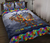 Autism Dinosaurs It Is Ok To Be Different Quilt Bedding Set HH Autism Gift