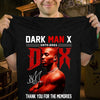Fan Gift DMx Dark MAn X Rapper Dark Man Memorial Gift Black Cotton T-Shirt