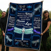 Gift For Dragonfly Lover Dragonfly Love Angle In Heaven Message From Heaven Blanket HG Memorial Gifts