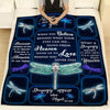Gift For Dragonfly Lover Dragonfly Love Angle In Heaven Message From Heaven Blanket HG Memorial Gifts