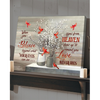 See Beyond What Eyes Can See Love Never Dies Positive Words Cardinals Flowers Wall Art Canvas PA Memorial Gifts
