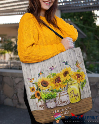 Gift For Hippie Personalized Today I choose Joy Tote Bag HG